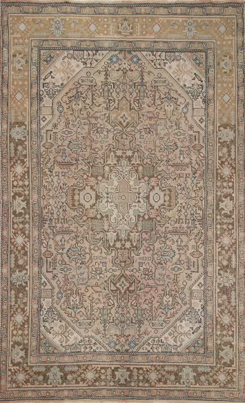 Geometric Tabriz Persian Area Rug 7x10