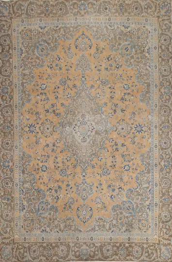 Floral Wool Mashad Persian Area Rug 8x11