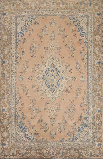 Vintage Floral Hamedan Persian Area Rug 8x11