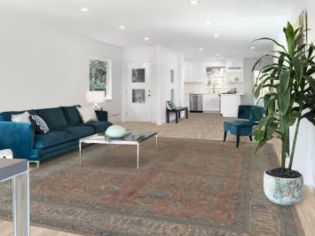 Distressed Tabriz Persian Area Rug 9x12