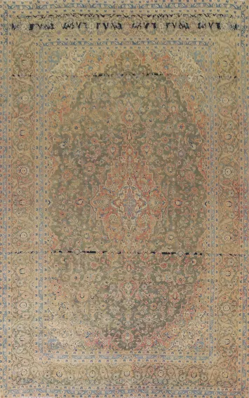 Traditional Mashad Persian Area Rug 9x14