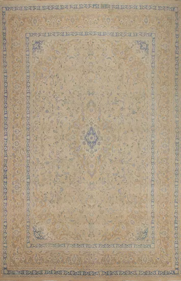 Traditional Mashad Persian Area Rug 9x13