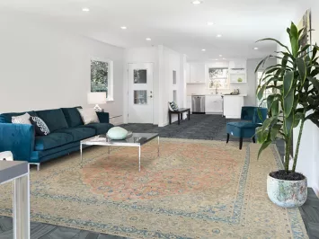 Traditional Mashad Persian Area Rug 10x13