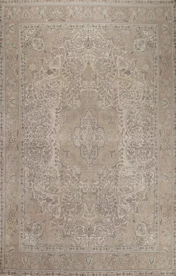 Wool Floral Tabriz Persian Area Rug 10x13