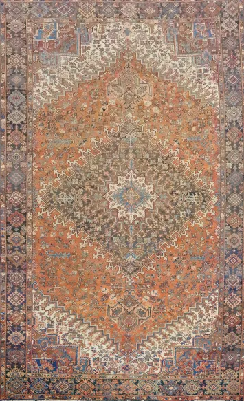 Vegetable Dye Heriz Persian Area Rug 9x14