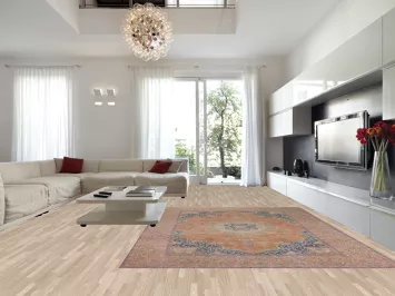 Vintage Wool Mashad Persian Area Rug 10x13