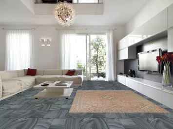 Distressed Pink Mashad Persian Area Rug 8x12