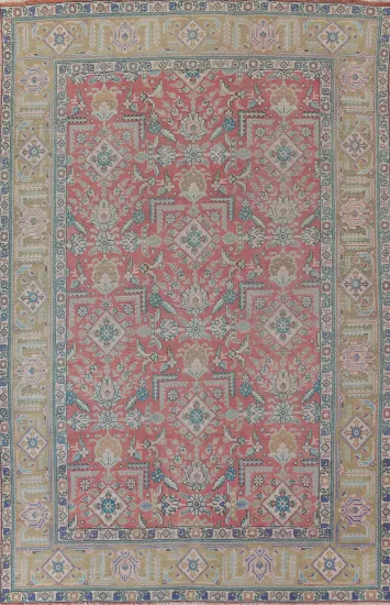 All-Over Wool Tabriz Persian Area Rug 8x11