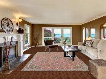 Handmade Wool Mahal Persian Area Rug 7x11