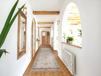 Floral Wool Oushak Oriental Runner Rug 3x16