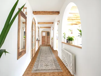 Handmade Oushak Wool Runner Rug 3x20