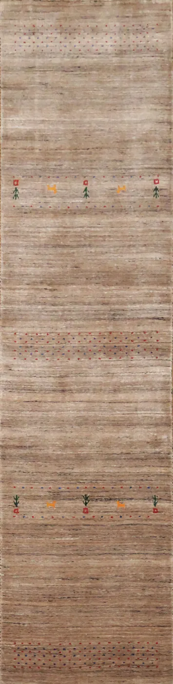Tribal Gabbeh Oriental Runner Rug 3x10