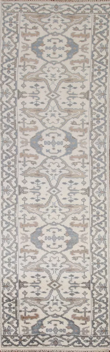 All-Over Oushak Oriental Runner Rug 3x10