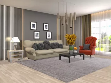 Earth Tone Moroccan Modern Area Rug 8x10