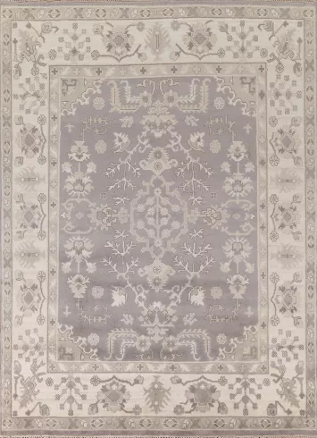Geometric Oushak Handmade Area Rug 8x10