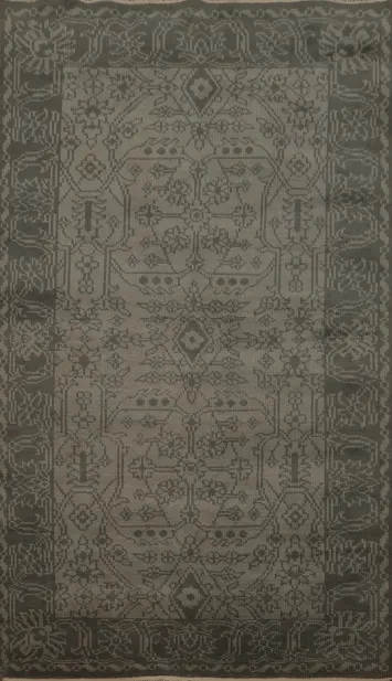 Geometric Oushak Oriental Area Rug 5x8