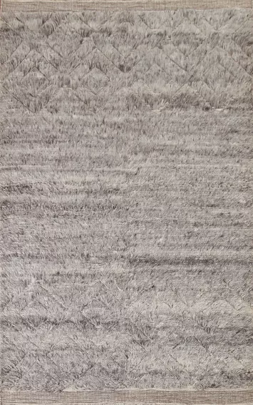 Handmade Plush Moroccan Area Rug 5x8