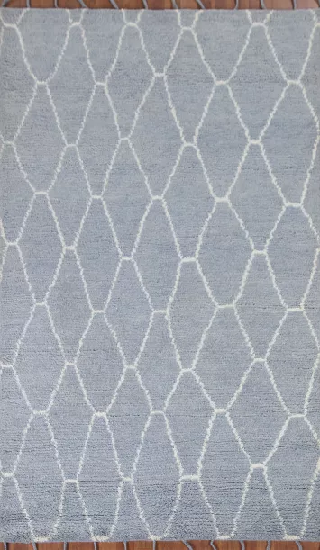 Trelis Moroccan Plush Indian Area Rug 5x8