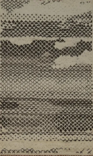 Earth Tone Moroccan Indian Area Rug 5x8