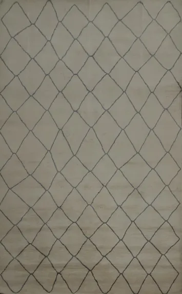 All-Over Trellis Moroccan Modern Area Rug 5x8