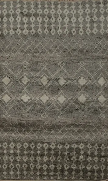 Geometric Plush Moroccan Indian Area Rug 5x8