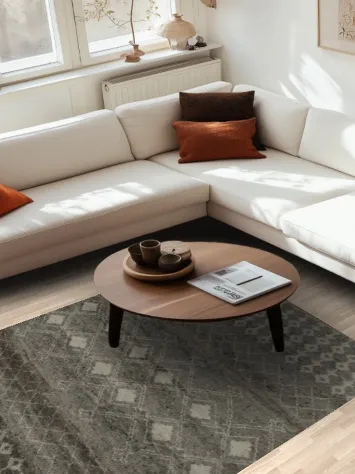 Geometric Plush Moroccan Indian Area Rug 5x8