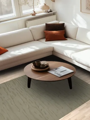 Wool Moroccan Earth Tone Ivory Area Rug 5x8