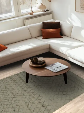 Textured Line Moroccan Area Rug 5x8 for Stylish Living Spaces