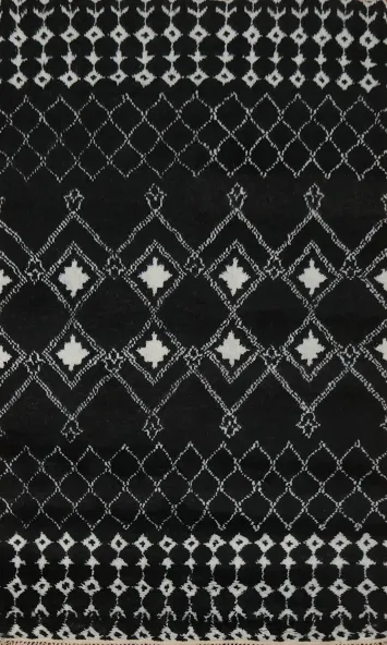 Geometric Moroccan Indian Area Rug 5x8