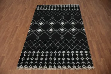 Geometric Moroccan Indian Area Rug 5x8