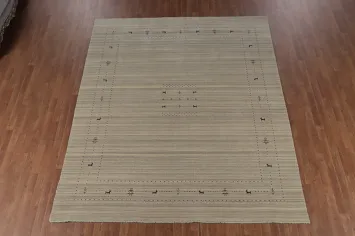 Handmade Wool Gabbeh Indian Area Rug 8x10