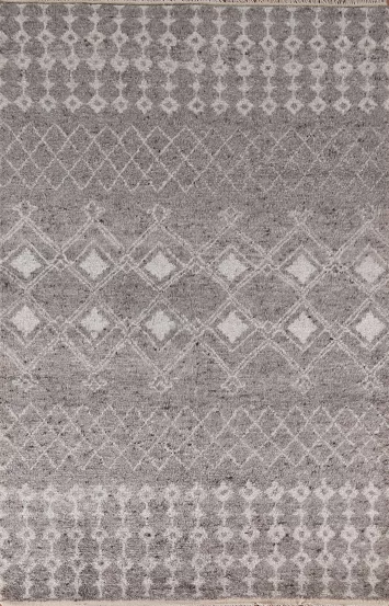 Earth Tone Moroccan Indian Area Rug 5x8