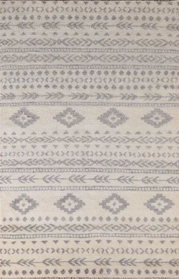 Earth Tone Plush Moroccan Indian Area Rug 5x8