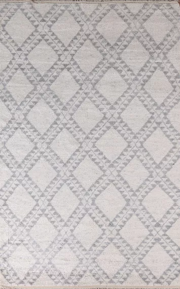 All-Over Trellis Moroccan Indian Area Rug 6x9