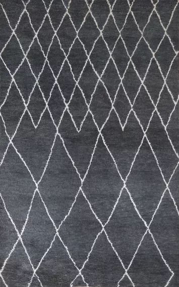 Handmade Moroccan Indian Area Rug 6x9