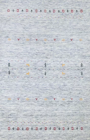 Handmade Wool Gabbeh Oriental Area Rug 4x6