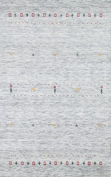 Handmade Gabbeh Indian Area Rug 4x6