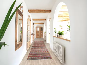 All-Over Kazak Oriental Runner Rug 3x16