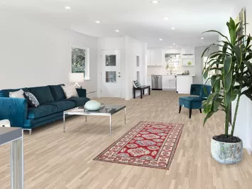 Red Wool Kazak South Western Runner Rug 3x7