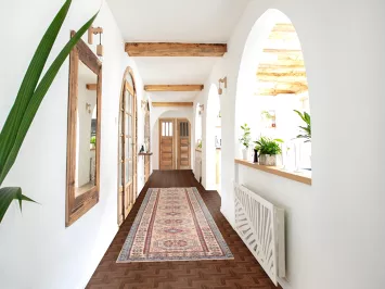 South Western Kazak Oriental Runner Rug 3x13