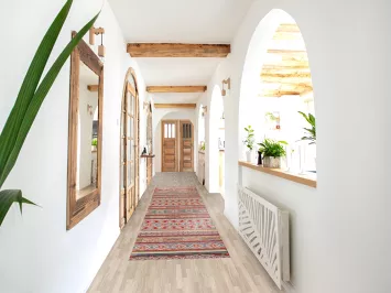 All-Over Kazak Oriental Runner Rug 3x14