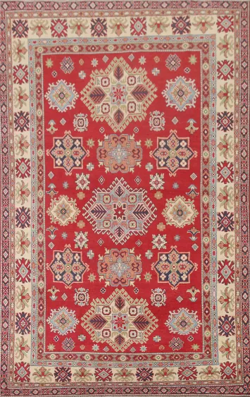 Red Kazak South Western Area Rug 6x10