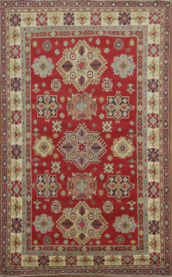 Red Kazak South Western Area Rug 6x10