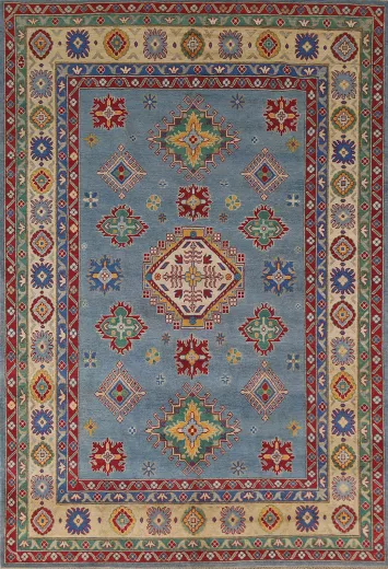 Blue Kazak South Western Area Rug 7x10