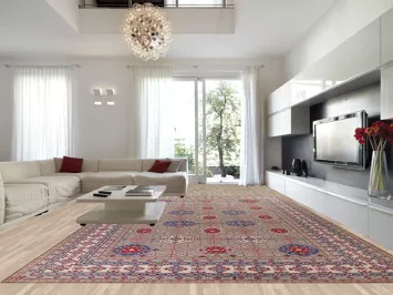 South Western Kazak Large Oriental Rug 13x20