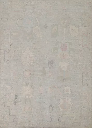 Muted Oushak Vegetable Dye Area Rug 6x8
