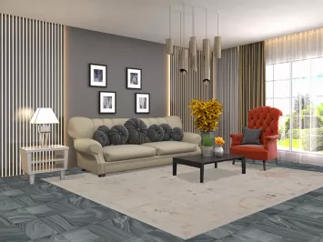 Oushak Vegetable Dye Area Rug 8x10