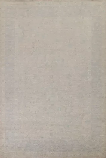 Earth Tone Oushak Vegetable Dye Area Rug 9x12