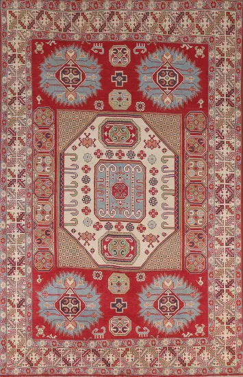 South Western Kazak Oriental Area Rug 6x10