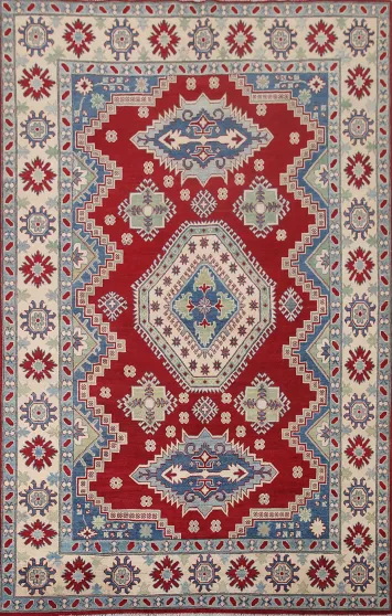South Western Kazak Oriental Area Rug 7x10